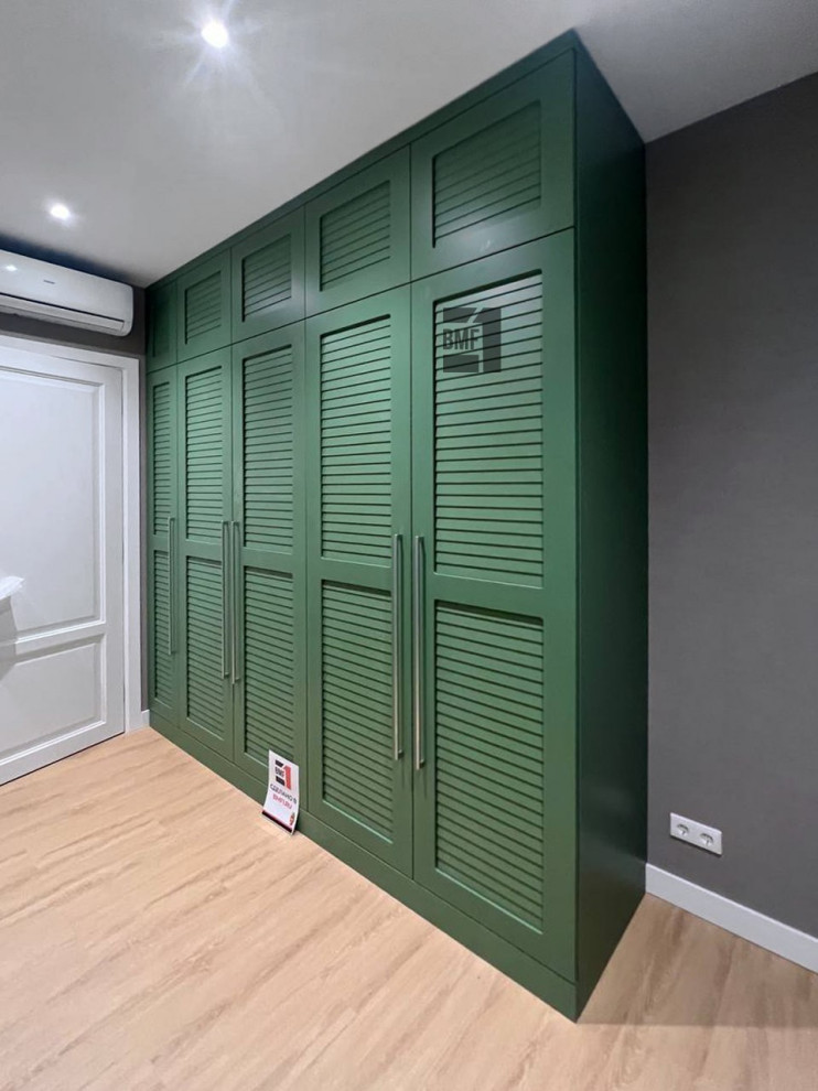 Распашной шкаф в акцентном цвете