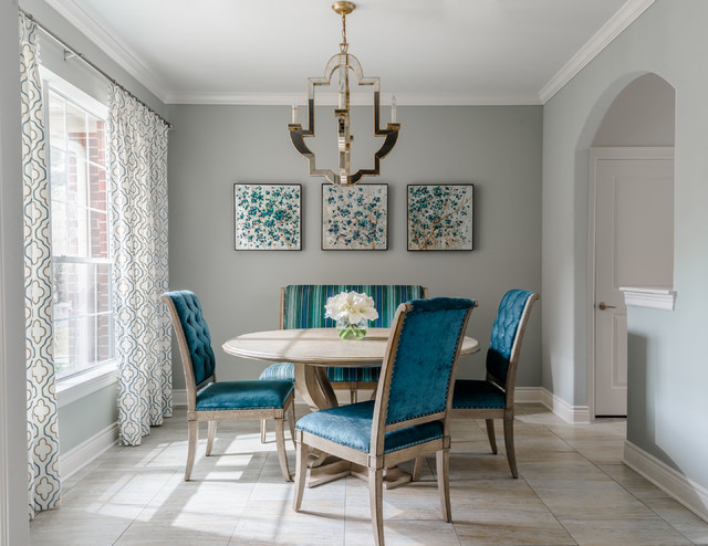 Kitchen remodel classique-chic-salle-a-manger