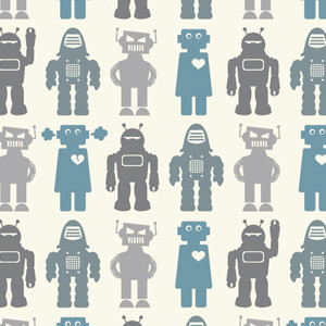 Robots Wallpaper by Aimee Wilder