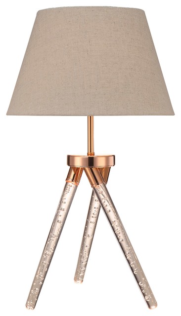 Acme Katana Rose Gold Table Lamp Contemporary Lamps By Acme Katana Rose Gold Table Lamp