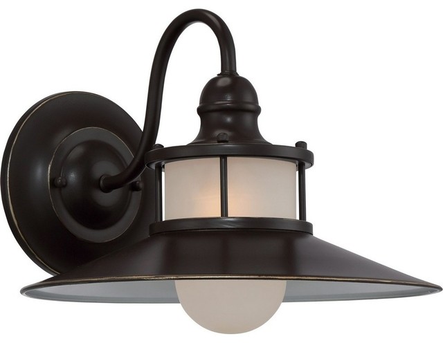 New England 1 Light Outdoor Wall Lantern Palladian Bronze Opal White 11 25