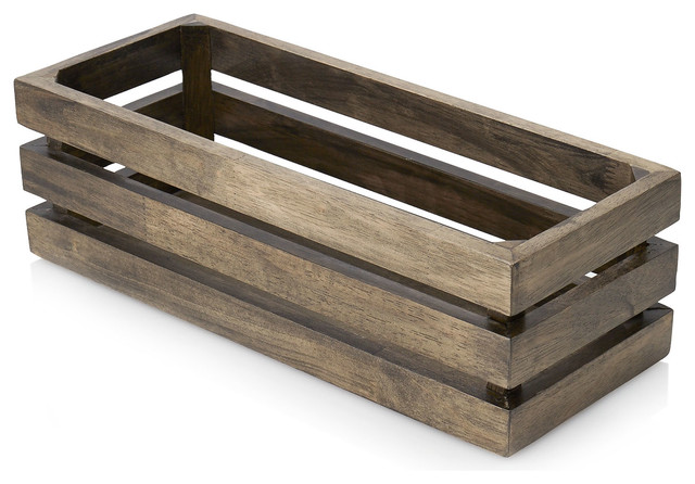 Driftwood Tank Tray Farmhouse Bathroom Organizers By Paradigm Driftwood Tank Tray