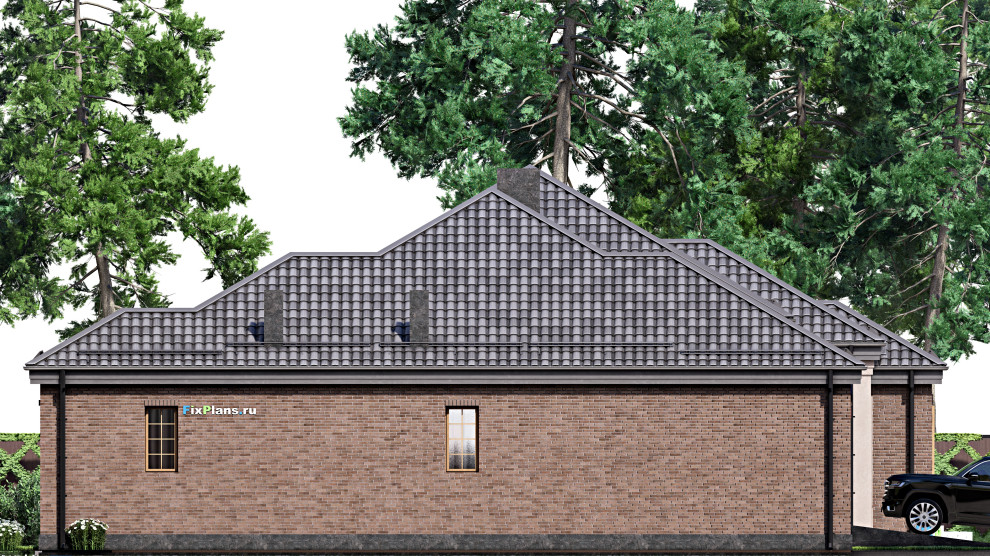 Проект одноэтажного дома 19х21м S251м2 F-16847