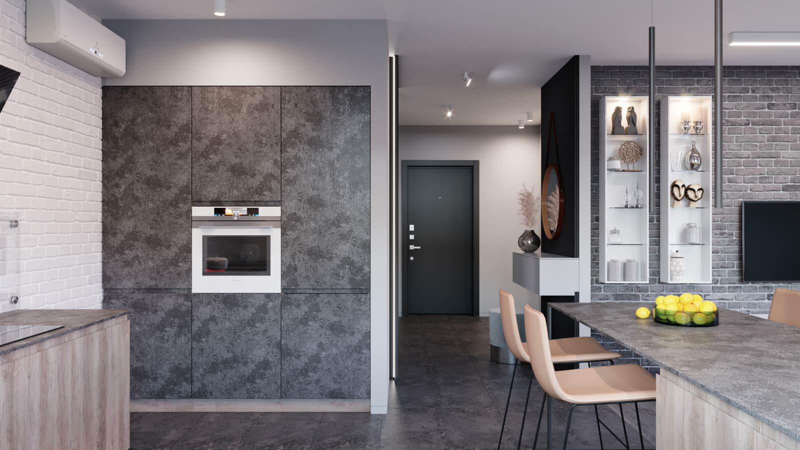 Дизайн интерьера "Минимализм" 2к.кв в г.Краснодаре