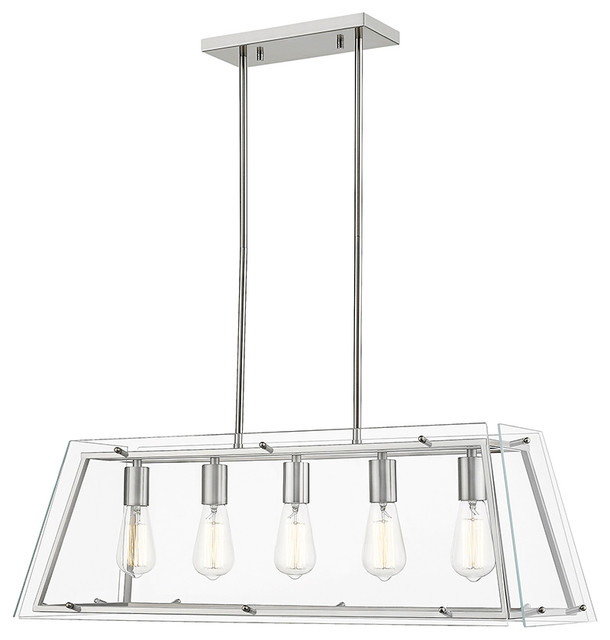 Ove Decors Evan V 5 Lights Led Chandelier Light Transitional Kitchen Island Lighting By Ove Decors