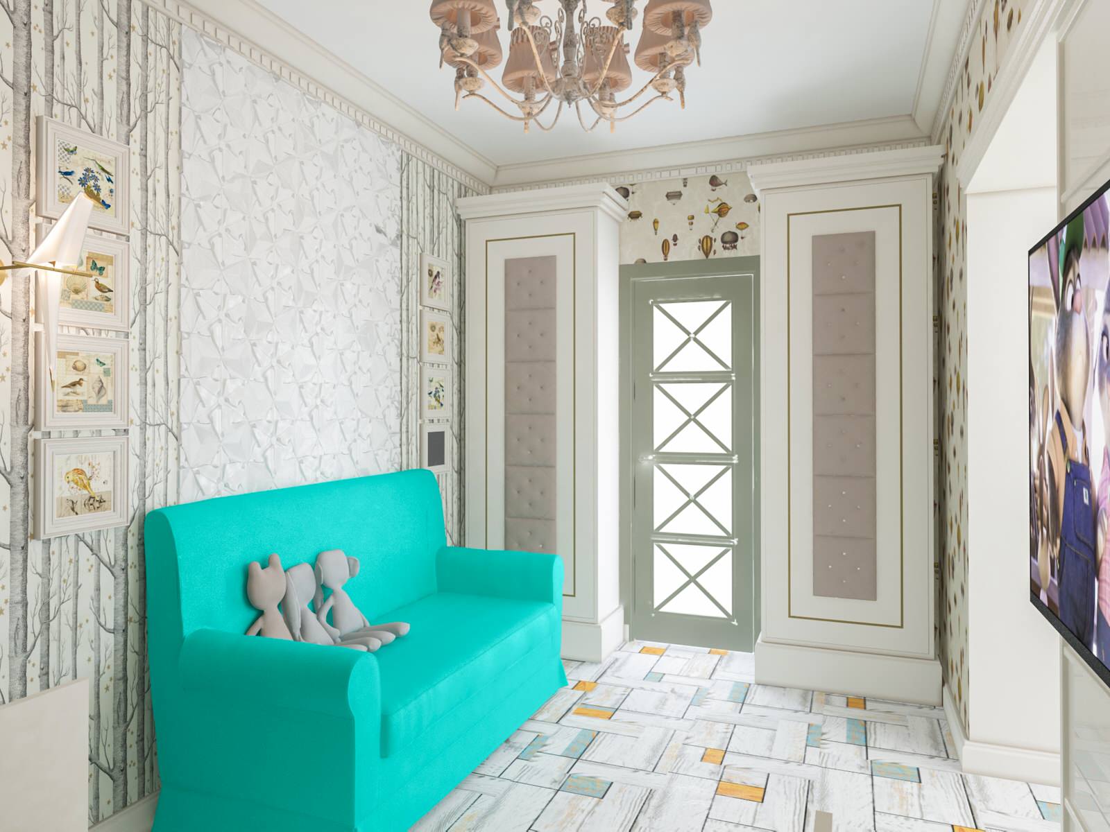 Интерьер квартиры в городе Горячий Ключ ЖК Лебединое Озеро