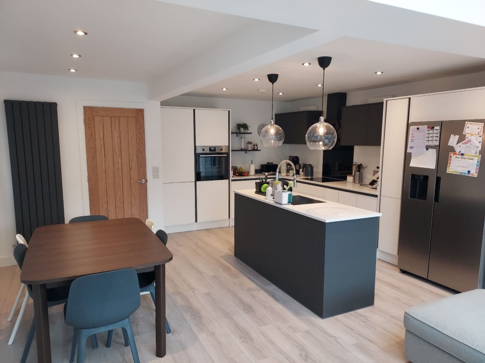Single storey rear extension & garage conversion - Modern - Kitchen ...