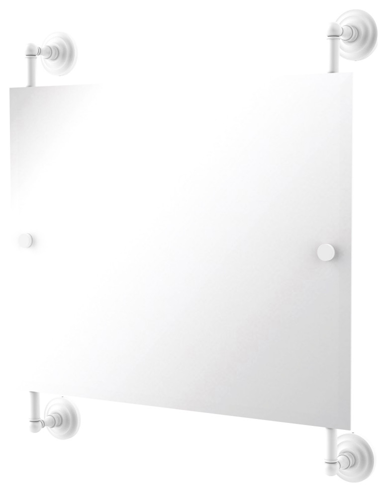 Prestige Que New Landscape Rectangular Frameless Rail Mounted Mirror
