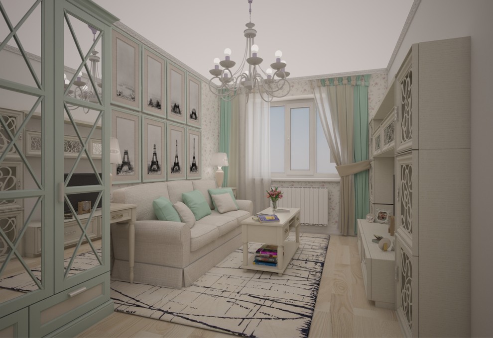 Однокомнатная квартира в стиле Городской Прованс