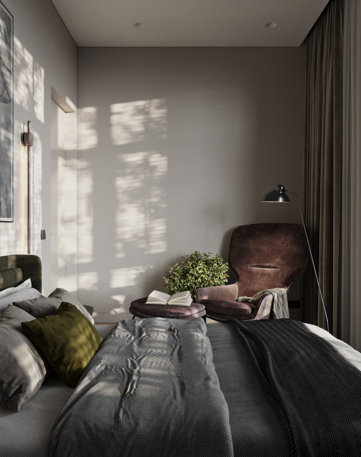 Гостевая спальня в таунхаусе в поселке Новорижский, 277 м2