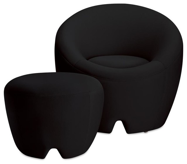 OMO Modern Memory Foam Furniture Set, Black
