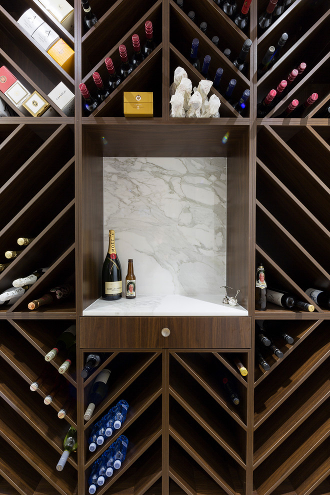 Inspiration for a contemporary wine cellar in Canberra - Queanbeyan.
