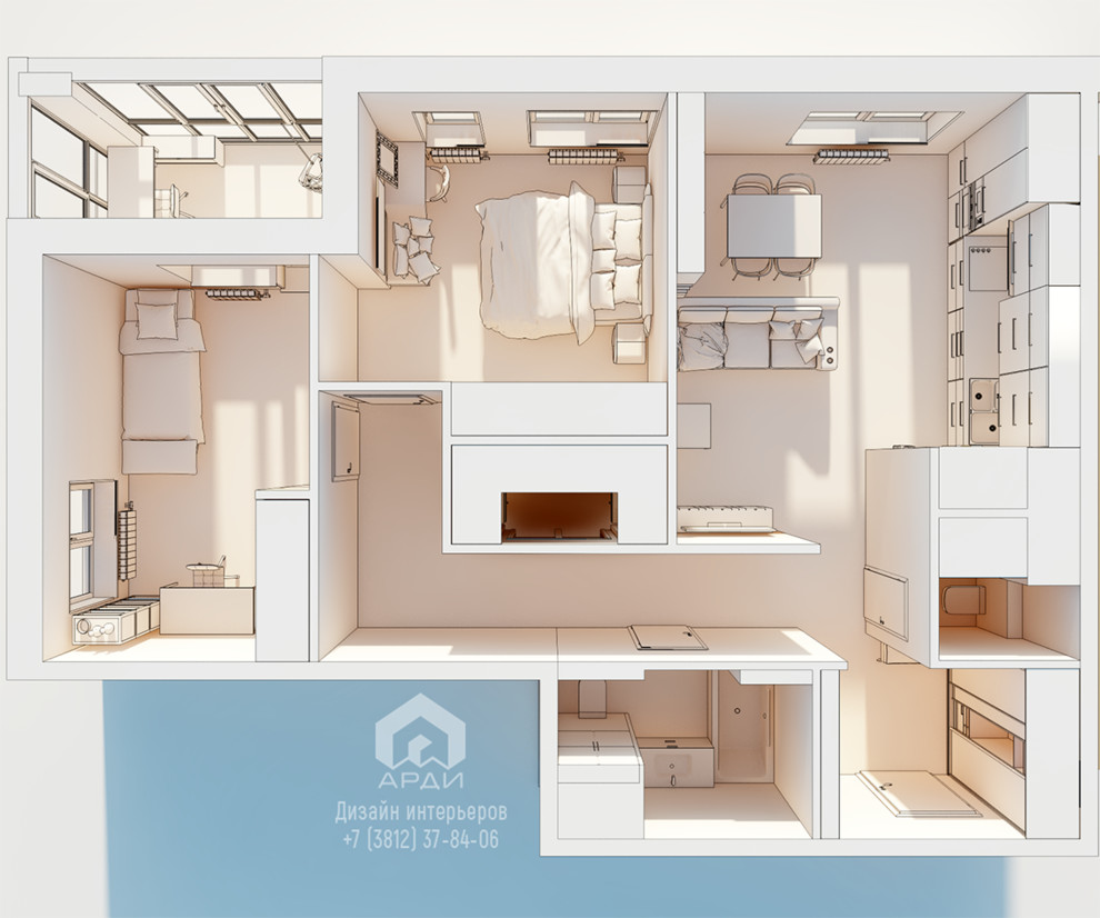 Трехмерные эскизы для согласования планировочного решения