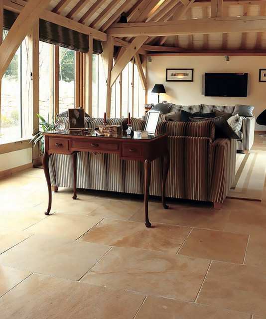 Natural Stone Floor Tiles Modern House Exterior Other by The
