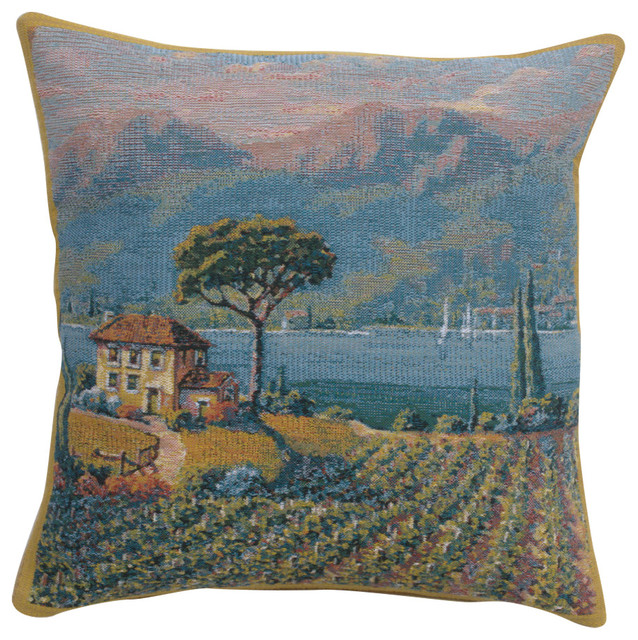 Lakeside Vineyard Left Decorative Couch Pillow Farmhouse