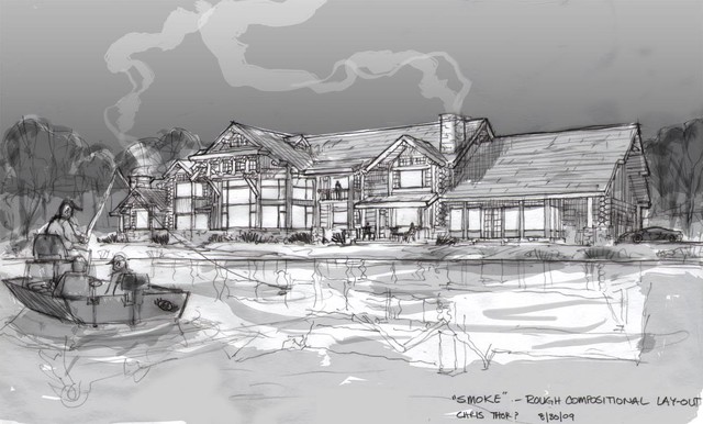 Stewart Residence rustic-rendering