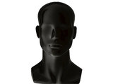 Male Gloss Black Mannequin Head