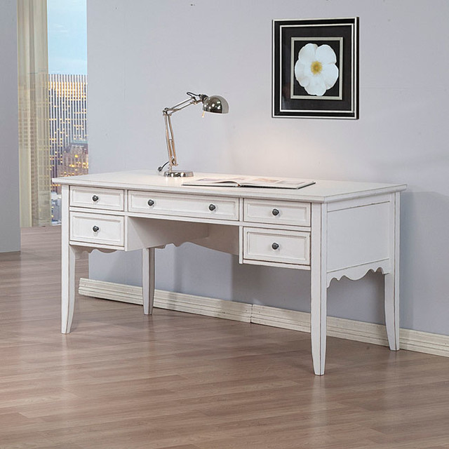 None White Classics Writing Desk & Reviews Houzz
