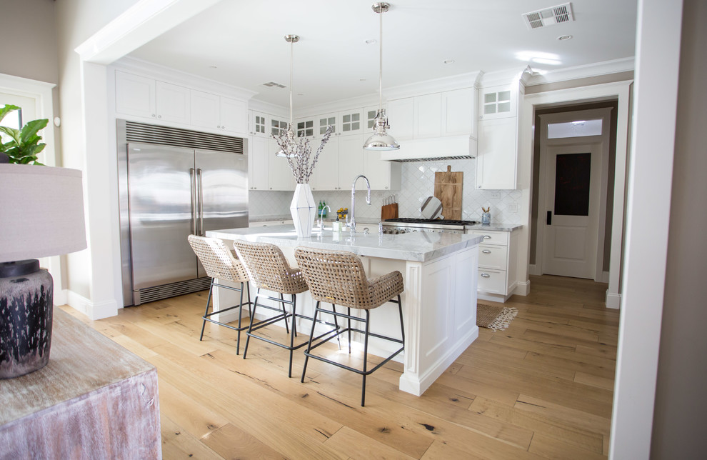 Inspiration for a transitional home design remodel in Phoenix