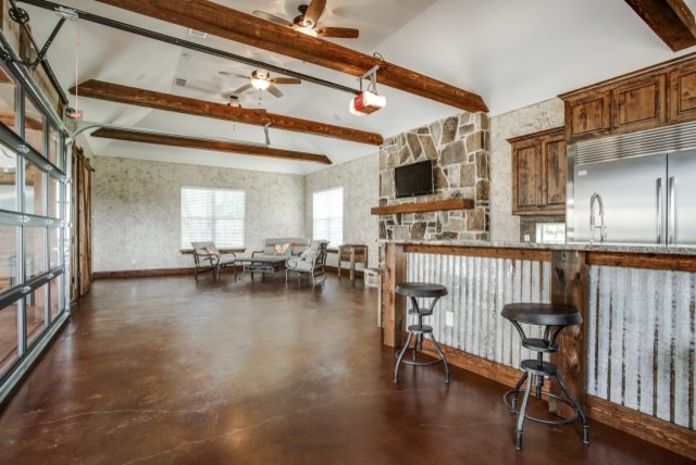 Photo of a country kitchen in Dallas.