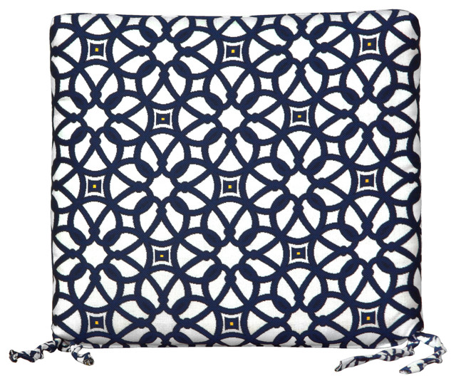 Outdoor Dining Chair Cushion, Sunbrella Fabric Contemporary Outdoor