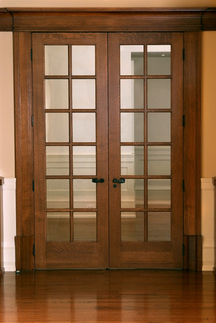 Custom 12 Panel Quarter Sawn White Oak French Door
