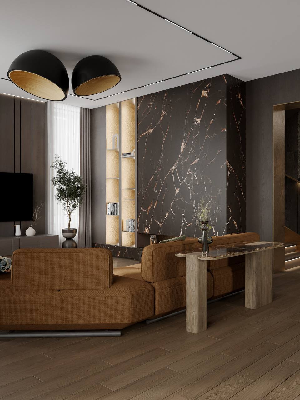 Диван Bond в главной роли очередного яркого интерьерного проекта