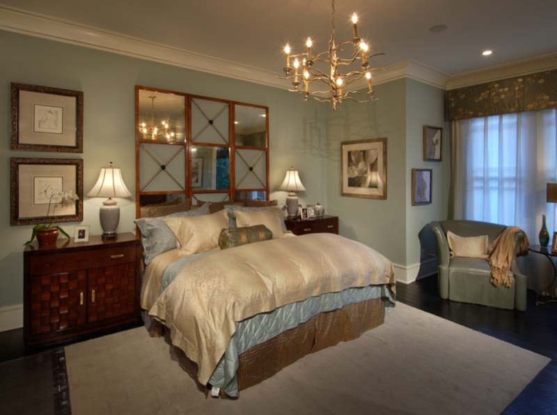 Inspiration for a contemporary bedroom in Charlotte.