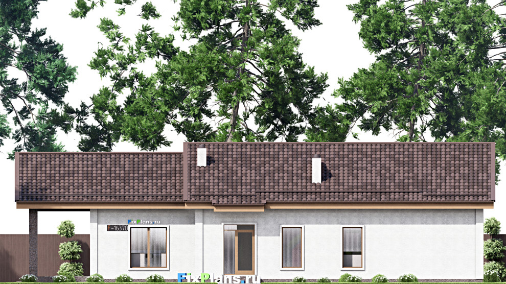 Проект одноэтажного дома 13х22м S180м2 F-16370