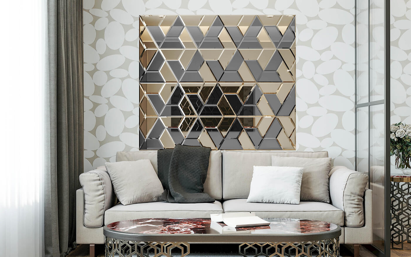 Зеркальное панно Рио