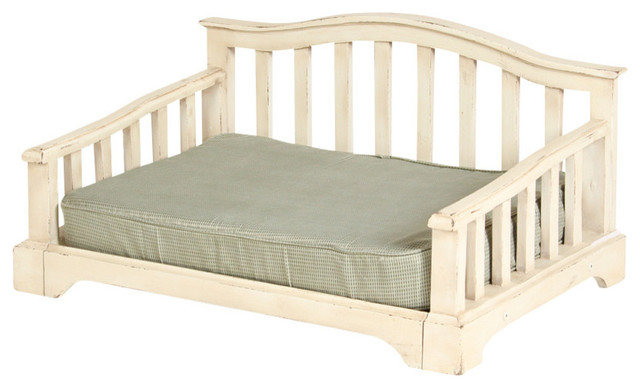French Country Pet Bed With Orthopedic Foam Mattress Farmhouse French Country Pet Bed With Orthopedic Foam Mattress Small