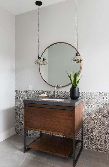 Toronto Victorian Conversion contemporaneo-cuarto-de-bano