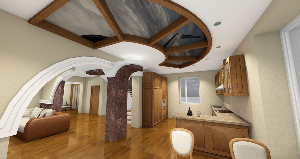 Эскизный проект фасада и интерьера