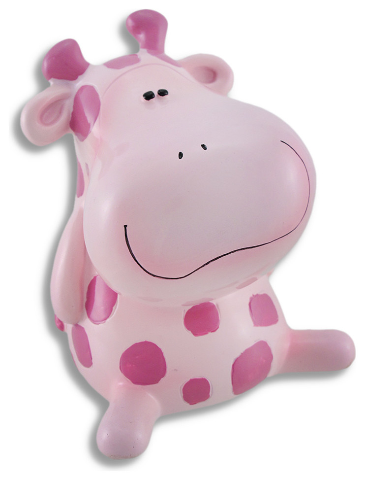 Adorable Pink / Hot Pink Giraffe Money Bank