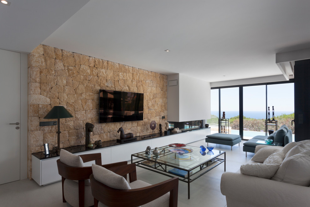 Photo of a contemporary living room in Alicante-Costa Blanca.