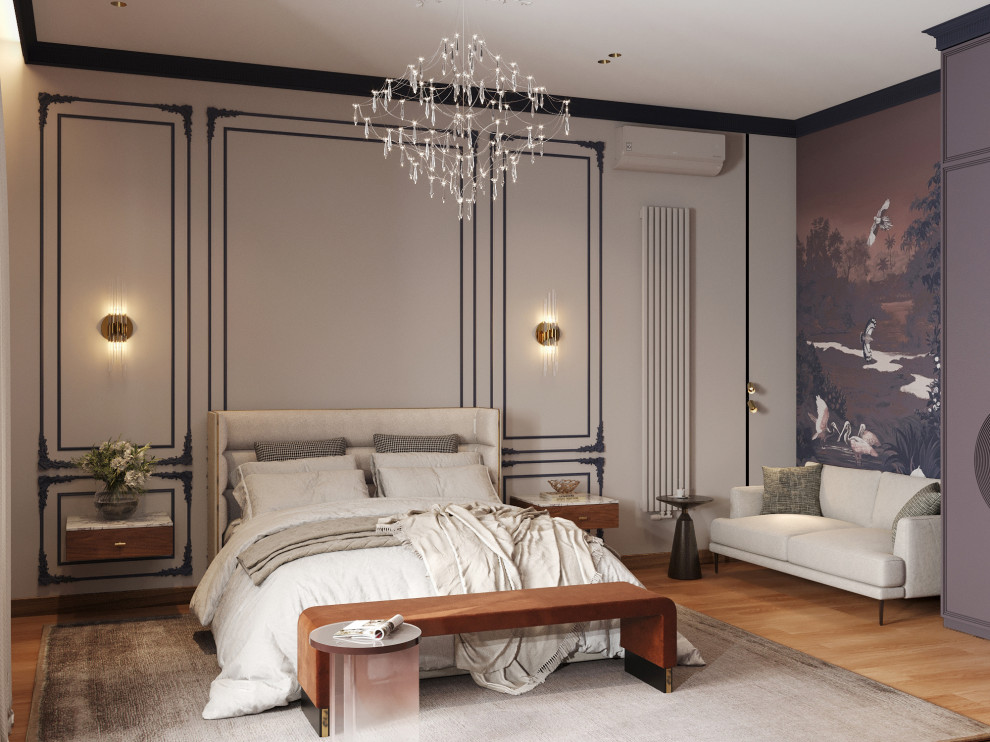 Спальня в загородном доме. Звенигород