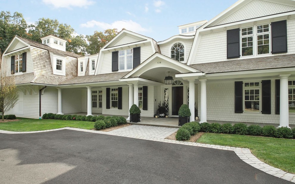 White Dutch Farm House Colonial In Franklin Lakes NJ