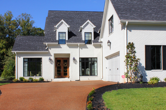 White Painted Brick House Nashville By Stacy Jacobi Houzz Ie