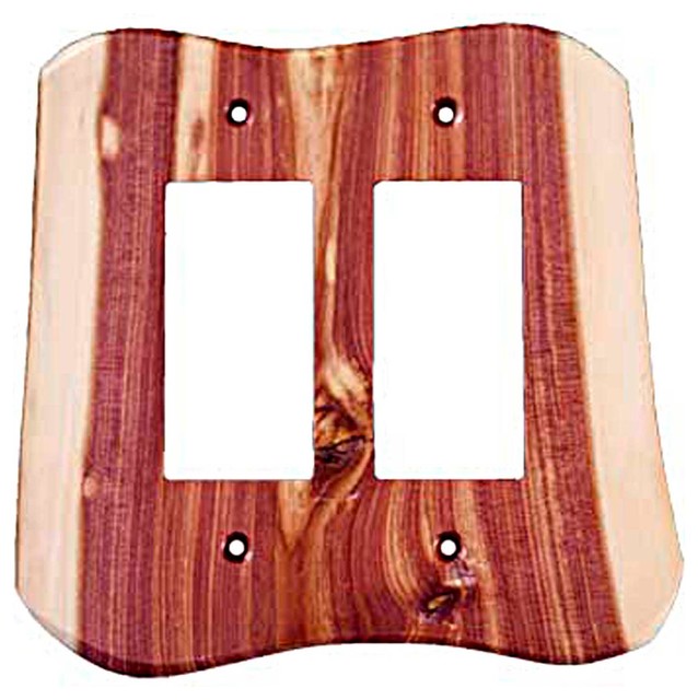 Sierra Lifestyles Rustic 2 Rocker Juniper Switch Plates And Outlet Covers Houzz