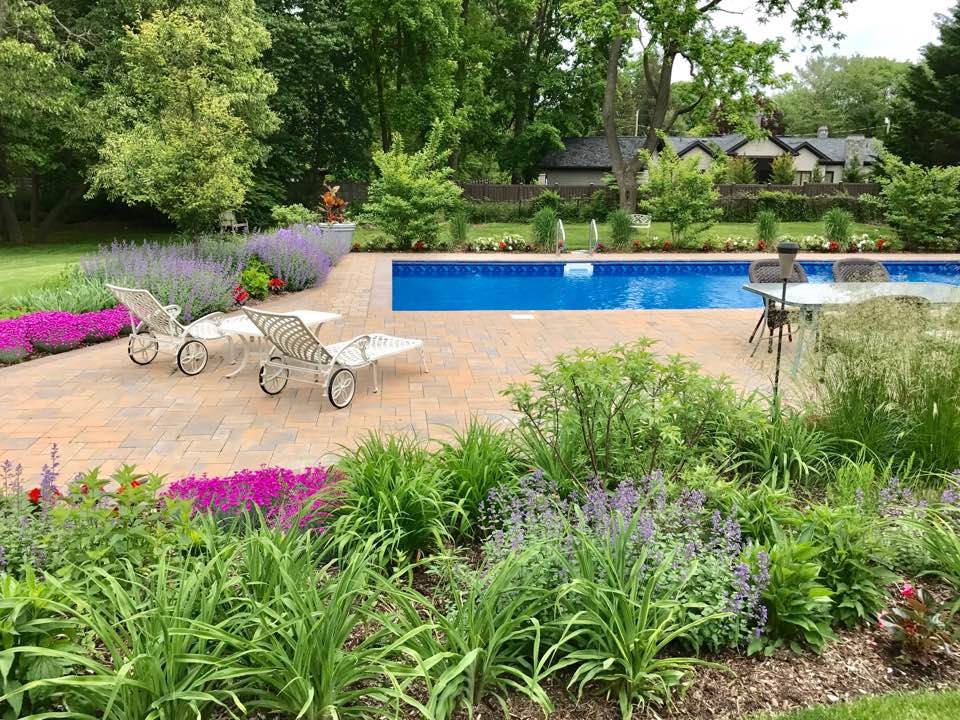 Pool Patio and Butterfly Garden