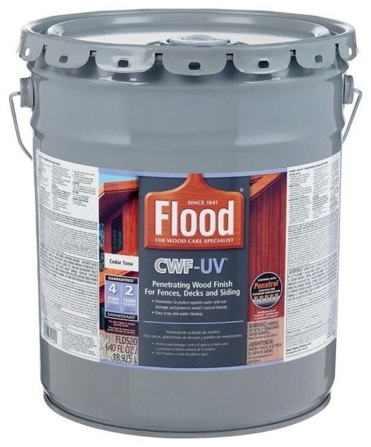 Flood Cedar Tone CWFUV Oil Based Exterior Wood Finish, 5