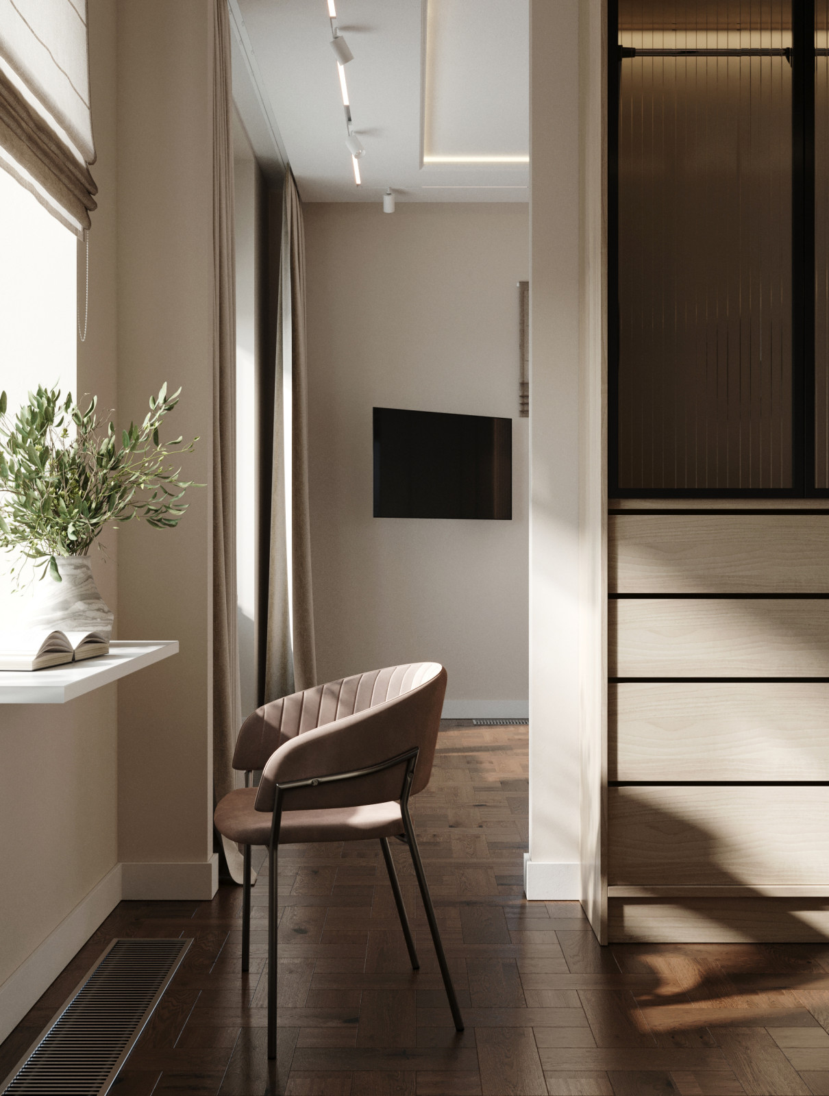 Спальня в квартире на Адмирала Лазарева