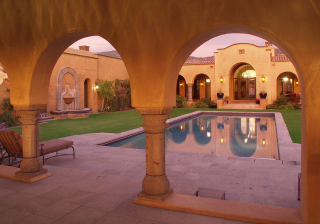 Desert Hacienda american-southwest-swimming-pool-and-hot-tub