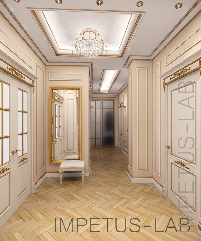 Проект квартиры в классическом стиле в центре Москвы