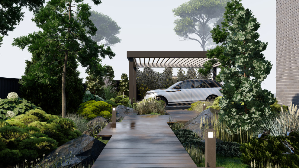 Вид на парковку (КП Репино Парк)