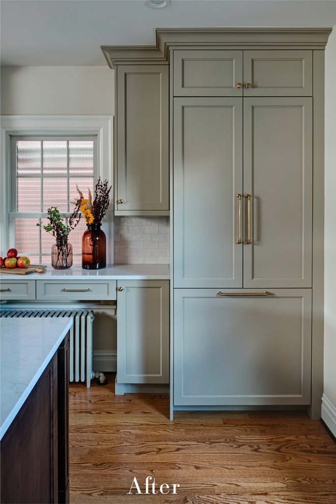 Transitional kitchen photo in Chicago