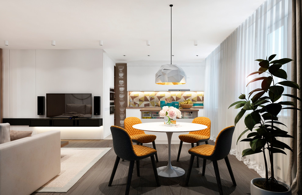 Квартира 80 м2 в современном стиле, для молодой семьи