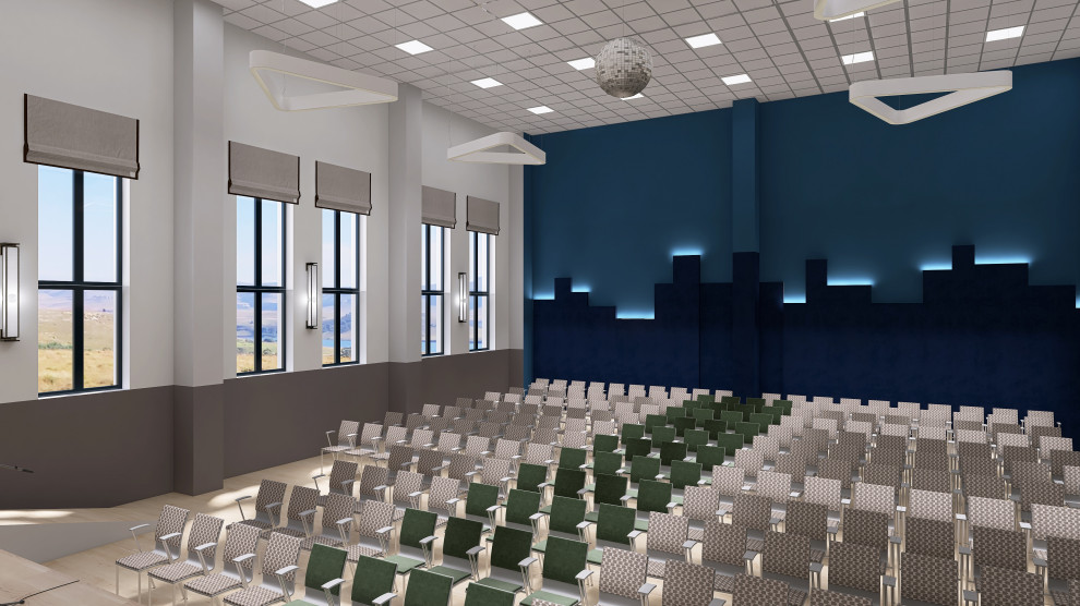 Актовый зал общеобразовательной школы