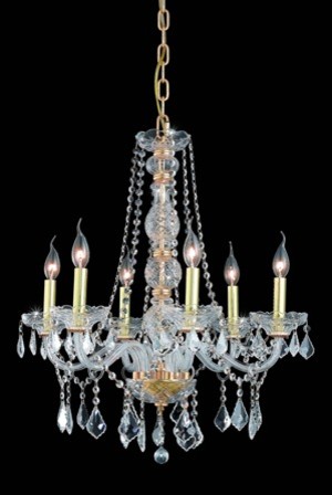 Elegant Lighting 7856D24G/SA Chandelier from the Verona Collection