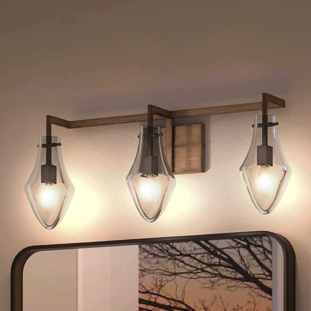 Luxury Scandinavian Bath Light, Aged Zinc, UEX2733 Transitional